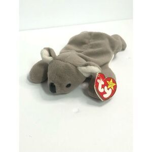 ty beanie baby mel the koala bear 1996 style number 4162 grey collectible flawed